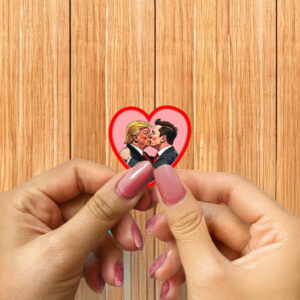 Fuck Trump Donald Trump Elon Musk Love Sticker ,Car Magnet