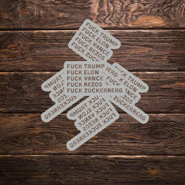 Fuck Trump, Fuck Elon, Fuck Vance, Fuck Bezos , Fuck Zuckerberg Sticker ,Car Magnet