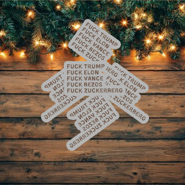 Fuck Trump, Fuck Elon, Fuck Vance, Fuck Bezos , Fuck Zuckerberg Sticker ,Car Magnet