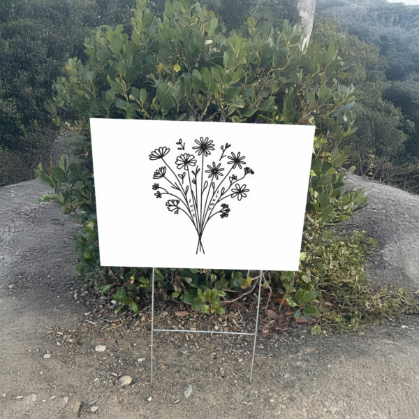 Fuck Trump Wildflower Yard Sign