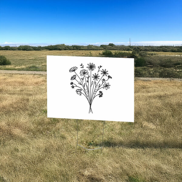 Fuck Trump Wildflower Yard Sign