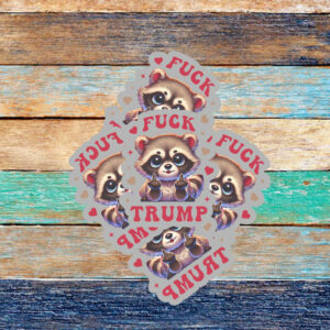 Girly Fuck Trump Sticker ,Car Magnet Anti Trump