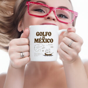 Gulf Of Mexico, Subtle Fuck Trump Antifascist Golfo De México 1550 Mug