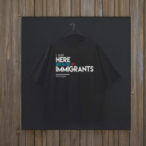 I Am Here Because of Immigrants T-Shirt