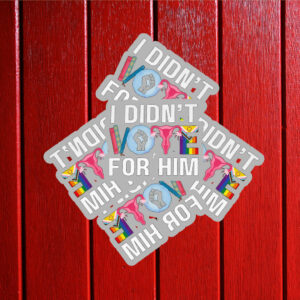 I Didn't Vote For Him Sticker ,Car Magnet Anti Trump MAGA