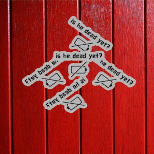 Is He Dead Yet? Fuck Trump Sticker ,Car Magnet