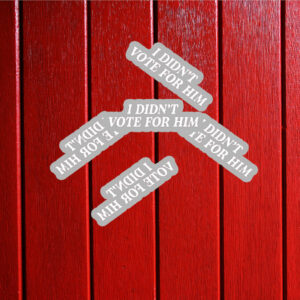 Kamala Harris Fuck Trump 2025, I Didn't Vote For Him Sticker ,Car Magnet Anti-Trump