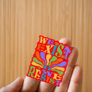 LGBT Flag Pride ,We Exist We Resist Sticker ,Car Magnet