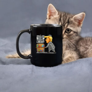 Prison Trump Presidential Library Funny Anti Trump Mug