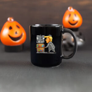 Prison Trump Presidential Library Funny Anti Trump Mug