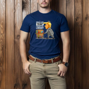 Prison Trump Presidential Library Funny Anti Trump T-Shirt