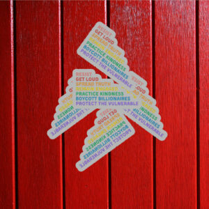 Resist Get Loud Spread Truth Remain Engaged Practice Kindness Boycott Billionaires Protect The Vulnerable Anti Trump Sicker ,Car Magnet