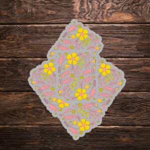 Subtle FDT Floral Design Sticker ,Car Magnet