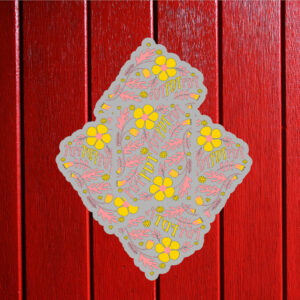 Subtle FDT Floral Design Sticker ,Car Magnet