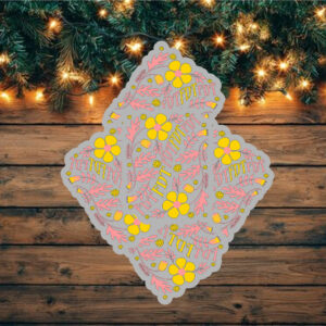 Subtle FDT Floral Design Sticker ,Car Magnet