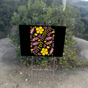 Subtle FDT Floral Design Yard Sign