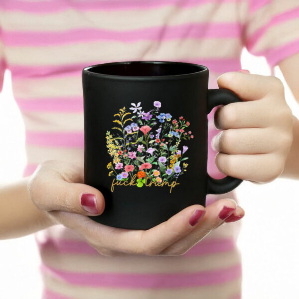 Subtle F*ck Trump, Ditsy Floral Anti Trump Mug