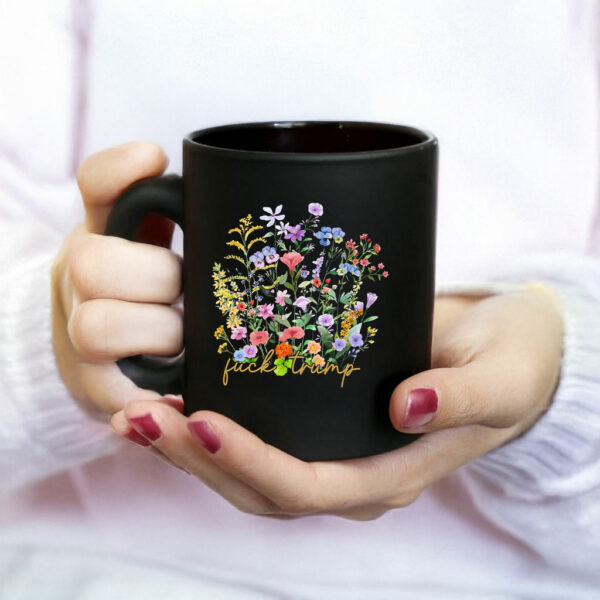 Subtle F*ck Trump, Ditsy Floral Anti Trump Mug