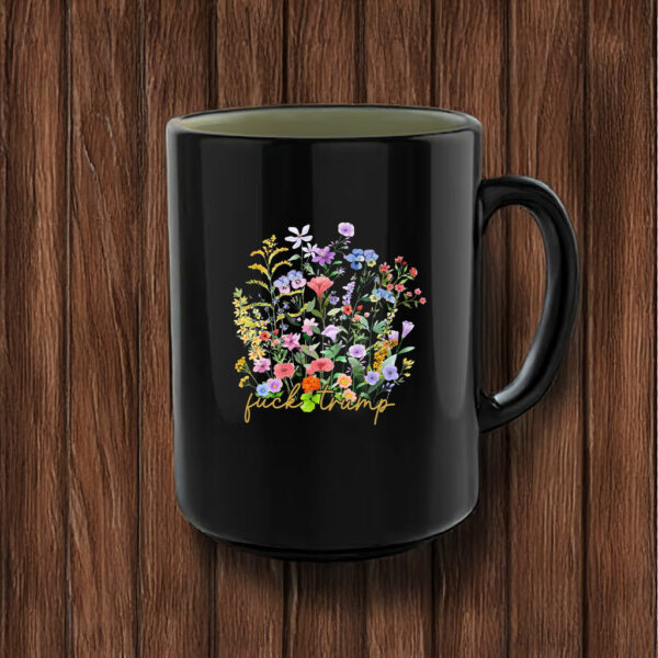 Subtle F*ck Trump, Ditsy Floral Anti Trump Mug