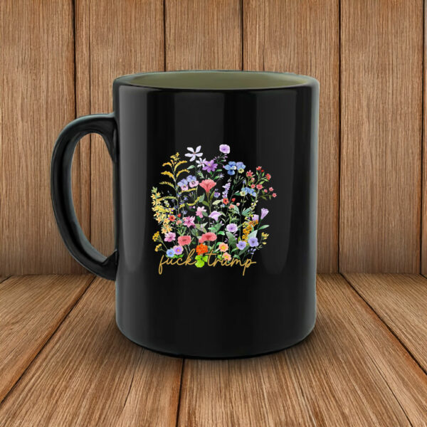 Subtle F*ck Trump, Ditsy Floral Anti Trump Mug