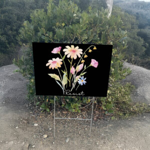 Subtle Feminist Resist Yard Sign Anti Trump