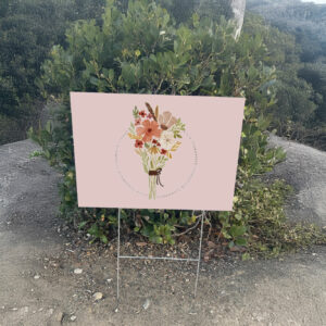 Subtle Fuck Trump Flower Bouquet, Anti Trump Flower Yard Sign