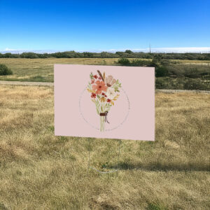 Subtle Fuck Trump Flower Bouquet, Anti Trump Flower Yard Sign