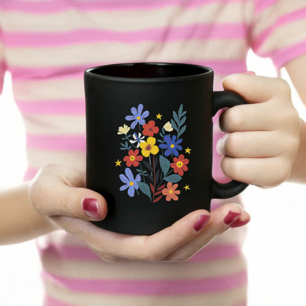 Subtle Fuck Trump Hand Painted Flowers Mug