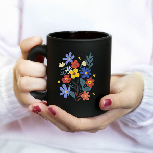 Subtle Fuck Trump Hand Painted Flowers Mug