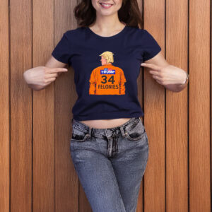 Trump 34 Felonies anti-Trump T-shirt