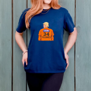 Trump 34 Felonies anti-Trump T-shirt