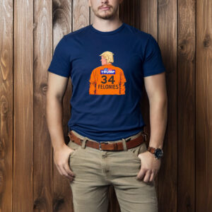 Trump 34 Felonies anti-Trump T-shirt