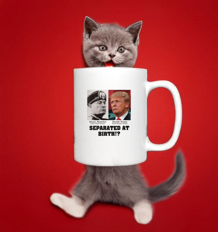 Trump Mussolini - Separated At Birth Anti Trump Essential Mug