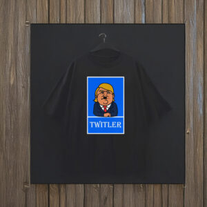 Twitler Anti Trump on Mineral Wash T-Shirt