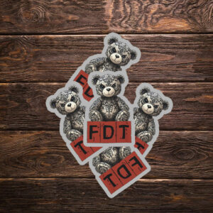 Teddy Bear FDT Anti Trump Sticker, Car Magnet