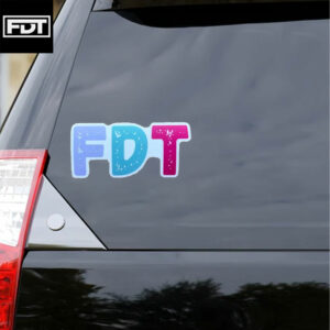 Bold "FDT" Anti-Trump Sticker and Car Magnet