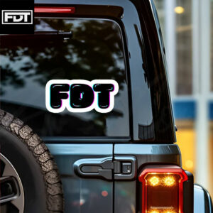 F Donald Trump - FDT liberal democrat vinyl matte sticker and car magnet