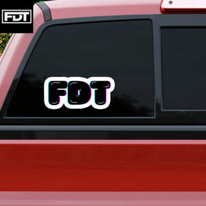 F Donald Trump - FDT liberal democrat vinyl matte sticker and car magnet