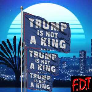 FDT Anti Trump - Anti Trump Is Not A King Flag