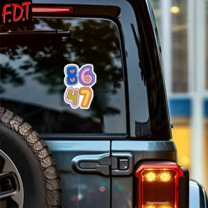 FDT Anti Trump - Democracy - 8647 Liberal Political Democrat Sticker and Car Magnet