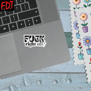 FDT Anti Trump - Democracy - Fuck Right Off Sticker and Car Magnet