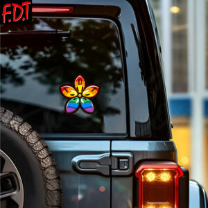 FDT Anti Trump - Democracy - Liberal Political Floral Feminism Sticker and Car Magnet