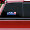 FDT Anti Trump - Democracy - Not My President Voice Values Beliefs Sticker and Car Magnet