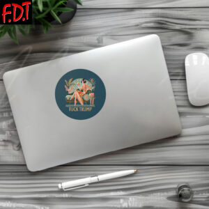 FDT Anti Trump - Democracy Resist Protest Trump Anti-Republican Sticker and Car Magnet