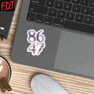 FDT Anti Trump - Democracy - Subtle anti trump 8647 Sticker and Car Magnet