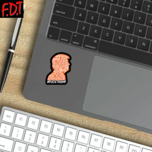 FDT Anti Trump - Democracy - Subtle anti trump Political Sticker and Car Magnet