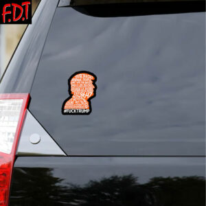 FDT Anti Trump - Democracy - Subtle anti trump Political Sticker and Car Magnet