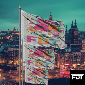 FDT Anti Trump Elon MAGA Flower Flag