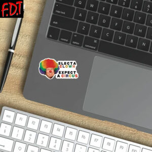 FDT Anti-Trump Feminist - CLOWN TRUMP Sticker and Car Magnet