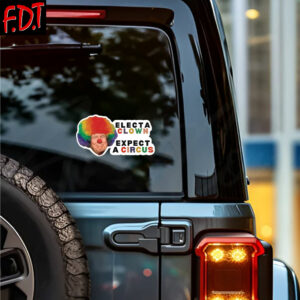 FDT Anti-Trump Feminist - CLOWN TRUMP Sticker and Car Magnet